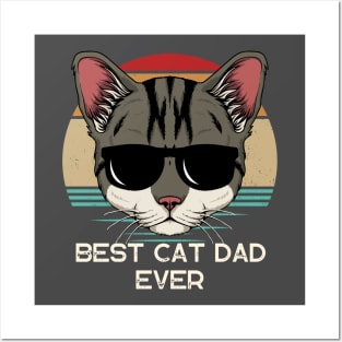 Best Cat Dad Ever Posters and Art